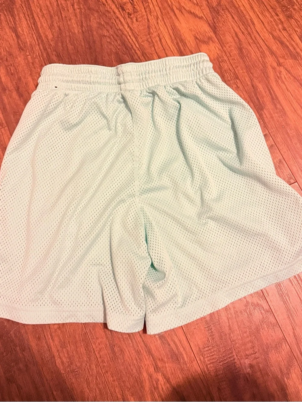 Nike Men's Light Mint Green Mesh Athletic Shorts